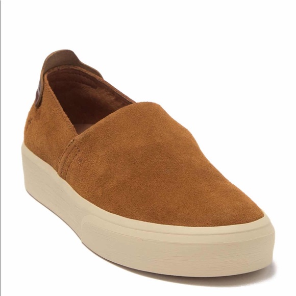 frye suede slip on